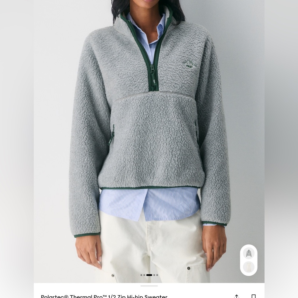 Tna polar fleece 1/4 zip sweater - Picture 1 of 4